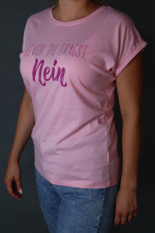 trendiges T-Shirt in rosa